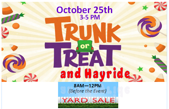Yard Sale/trunk Or Treat at Redds Branch Baptist Church Logo
